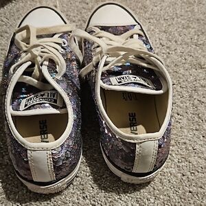 Converse Sneakers - Sparkly Multicolor.hologram